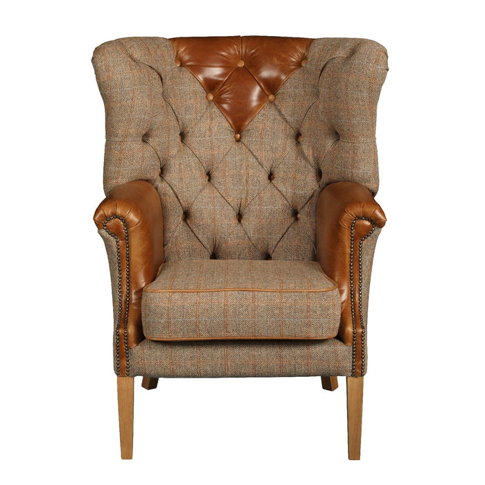 Buckingham Chair - Hunting Lodge Harris Tweed Arm Chairs Supplier 172 