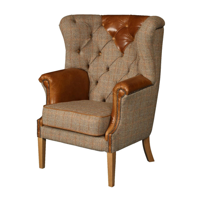 Buckingham Chair - Hunting Lodge Harris Tweed Arm Chairs Supplier 172 