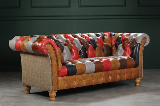 Presbury Patchwork 2 Seater Chester Club Sofas Supplier 172 