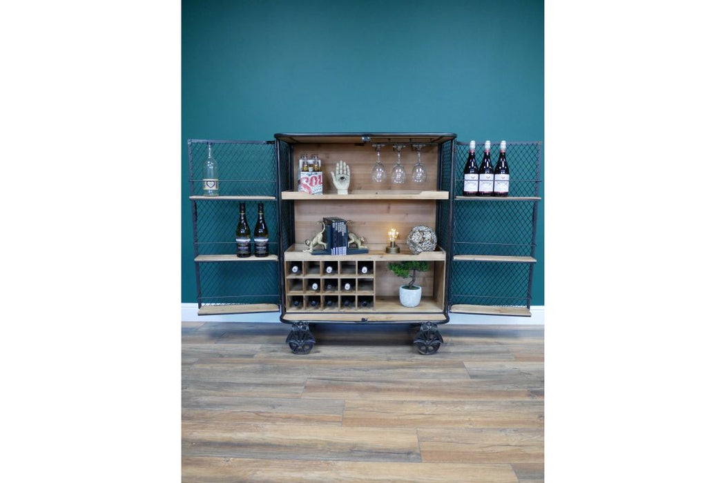 Industrial Bar Cabinet Wine Racks Sup170 