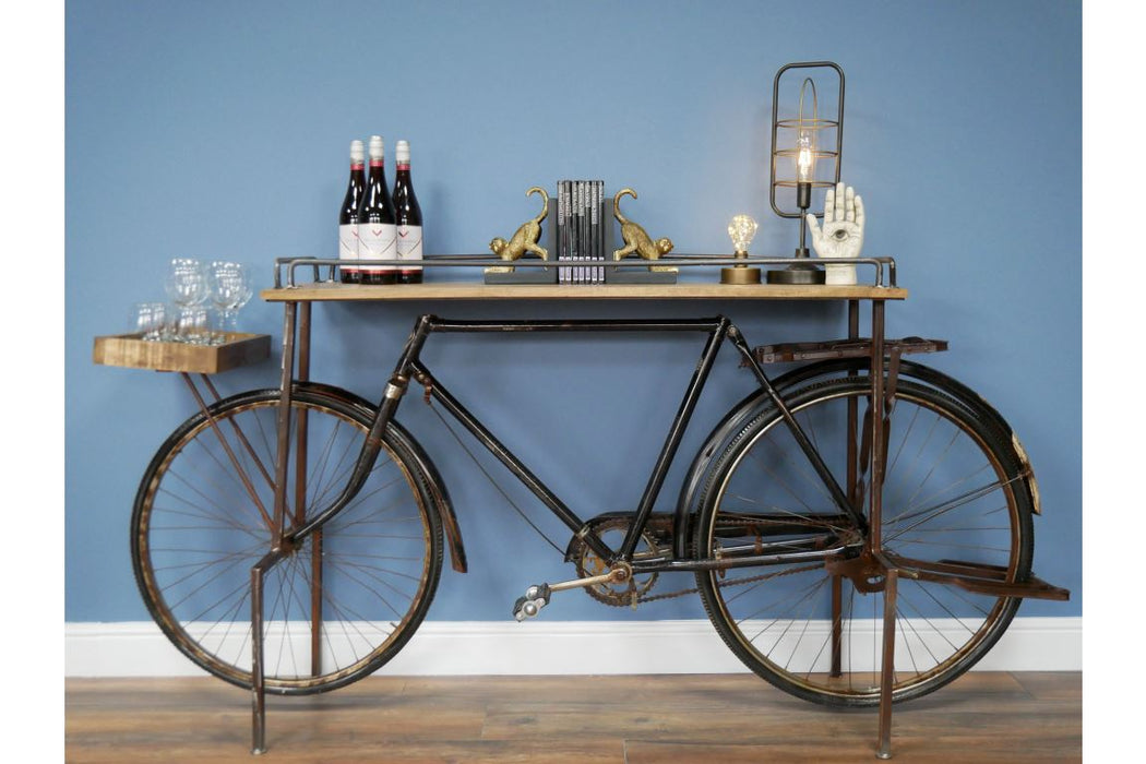 Bike Side Table Wine Racks Sup170 