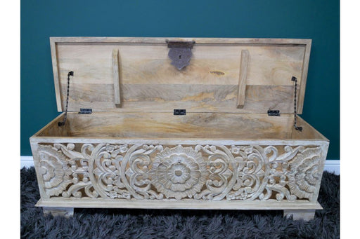 Carved Storage Bench Bench Sup170 