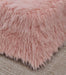 Heavy Shag Faux Sheepskin Ottoman-Pink Stools/Benches Derrys 