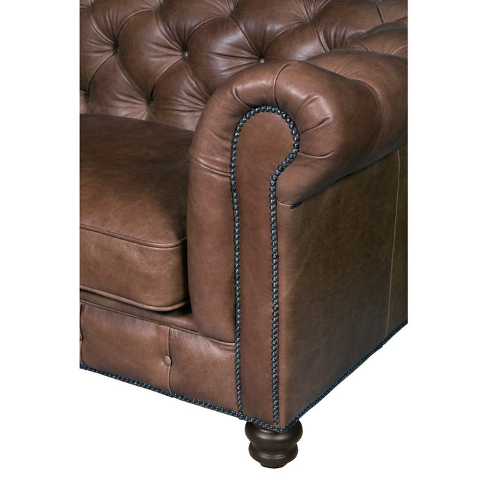 Gotti Club 3 Seater Espresso Leather Sofas Supplier 172 