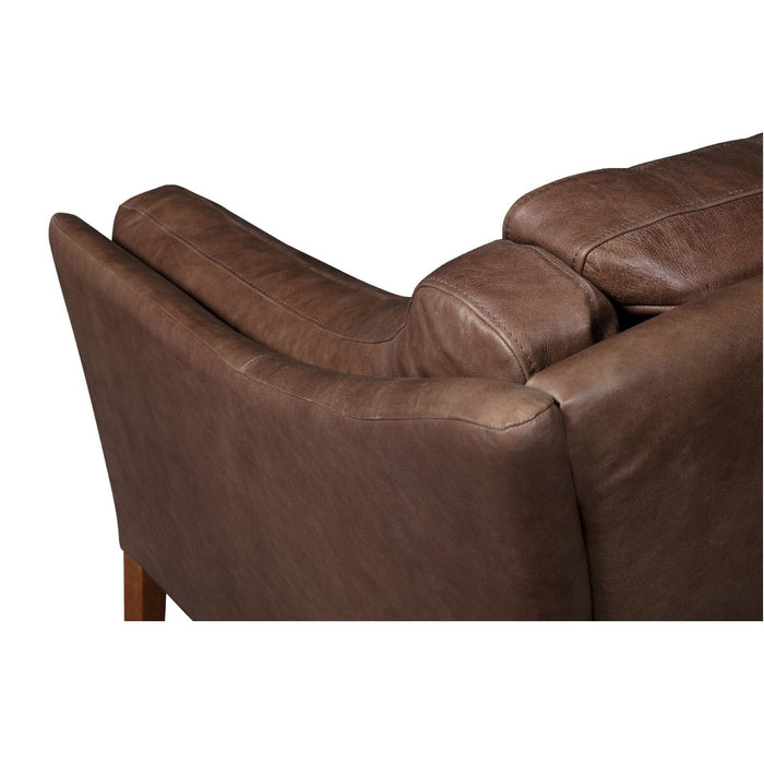 Malone Compact 2 Seater Espresso Leather Sofas Supplier 172 