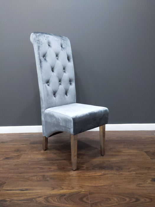 Lyon - High Back Dining Chair - Dark or Light Grey Dining Chairs HB 