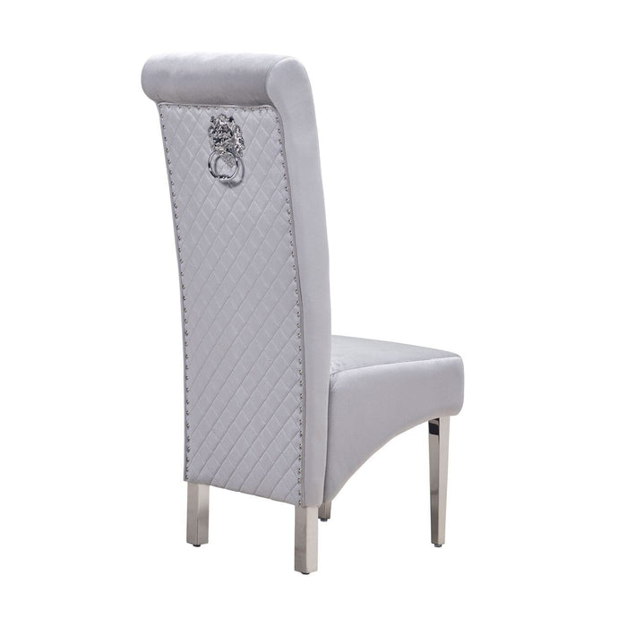 Lyon - High Back Dining Chair - Dark or Light Grey Dining Chairs HB 