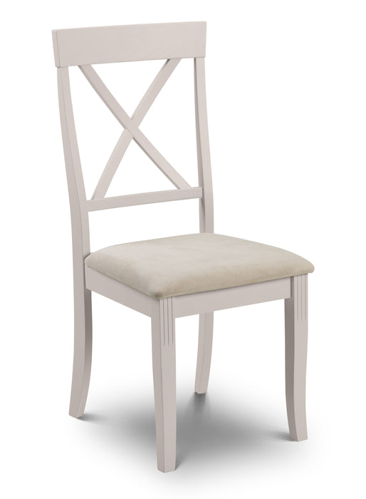 Davenport Elephant Grey Dining Chair (2 Per Box) Dining Chairs Julian Bowen V2 