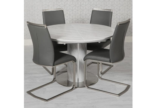 Allure Round Extending Table 1200mm - 1600mm Extending Dining Table FP 