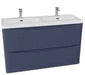 Arc 1200mm 2 Drawer Wall Hung Matt Indigo Supplier 141 