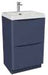 Arc 500mm 2 Drawer Floor Standing Matt Indigo Supplier 141 