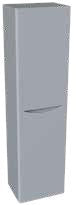 Arc 2 Door Tall Boy Matt Grey Supplier 141 