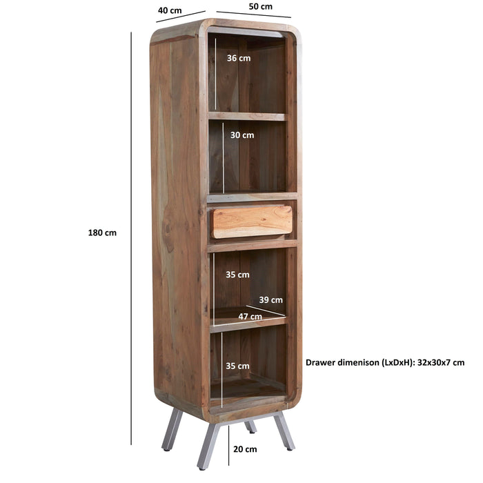 Aspen Narrow Bookcase Bookcase IHv2 