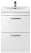 Aura 600mm 2 Drawer Floor Standing Unit White Supplier 141 