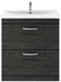 Aura 800mm 2 Drawer Floor Standing Unit Hacienda Black Supplier 141 