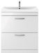 Aura 800mm 2 Drawer Floor Standing Unit White Supplier 141 