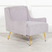 Grey Velvet Sofa Chair Accent Chair Maison Repro 