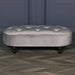 Grey Velvet Bench Ottoman Maison Repro 