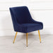 Blue Velvet Chair Accent Chair Maison Repro 