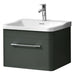 Lucca 600mm Wall-Hung Unit and Basin - Anthracite Home Centre Direct 