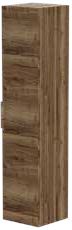 Awe 2 Door Tall Boy Unit Wall Hung Tobacco Oak Supplier 141 