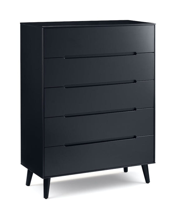 Alicia 5 Drawer Chest - Anthracite Chest of Drawers Julian Bowen V2 