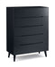 Alicia 5 Drawer Chest - Anthracite Chest of Drawers Julian Bowen V2 