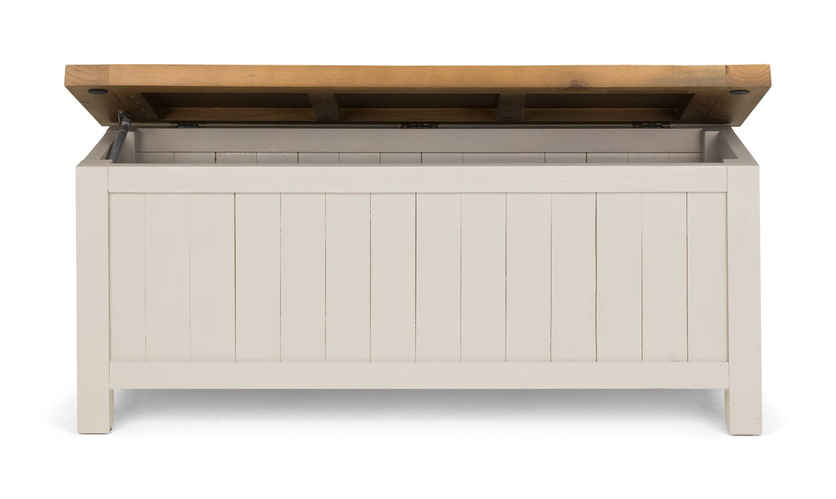 Aspen Storage Bench - Grey Wash Blanket Box Julian Bowen V2 