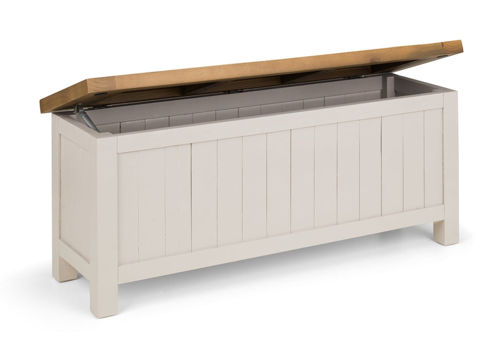 Aspen Storage Bench - Grey Wash Blanket Box Julian Bowen V2 