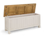 Aspen Storage Bench - Grey Wash Blanket Box Julian Bowen V2 