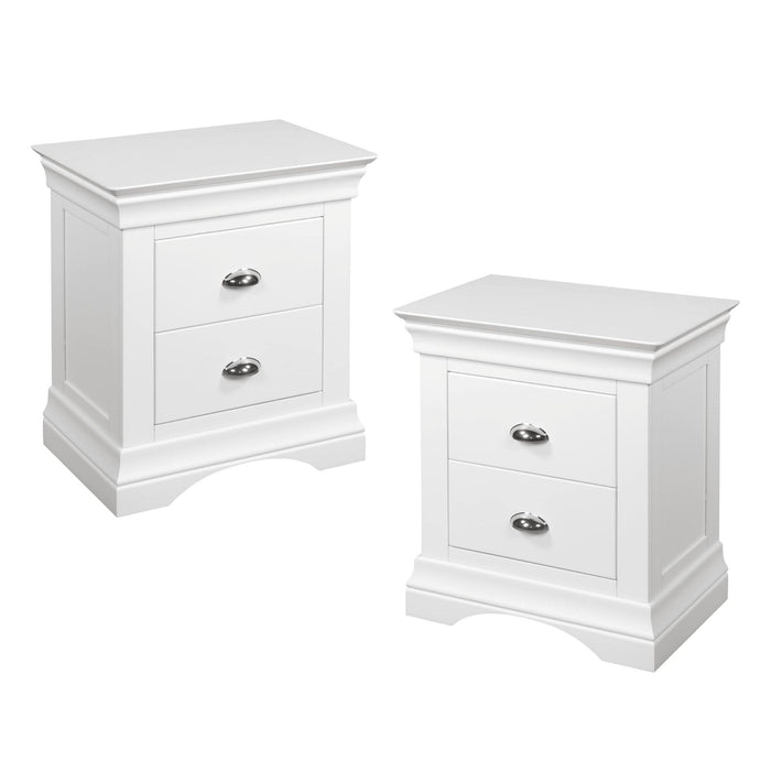 Bella 2 Drawer Bedside Locker Bedside Cabinet Gannon 