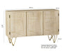 Light Gold Large Sideboard 3 Doors Light Gold IHv2 