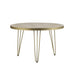 Light Gold Round Dining Table Light Gold IHv2 