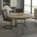 Light Gold Round Dining Table Light Gold IHv2 