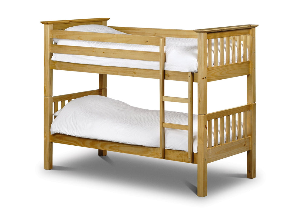 Barcelona Bunk Pine Bunk Beds Julian Bowen V2 