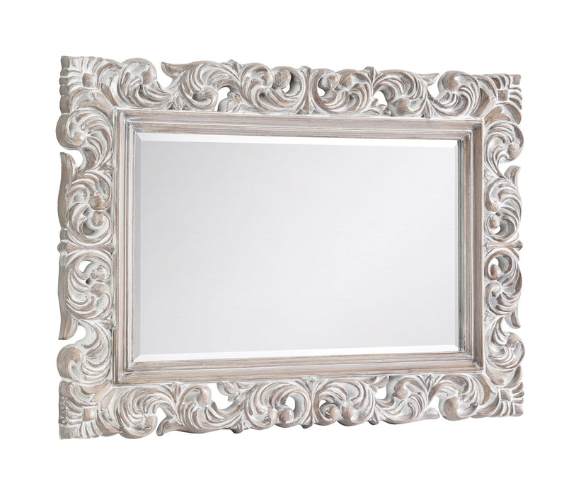 BAROQUE DISTRESSED WALL MIRROR Mirror Julian Bowen V2 