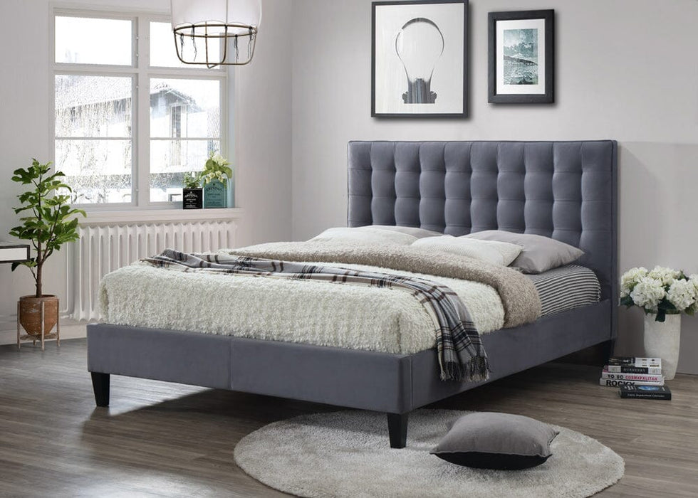 Becky 4'6 Bed - Grey Bed FP 