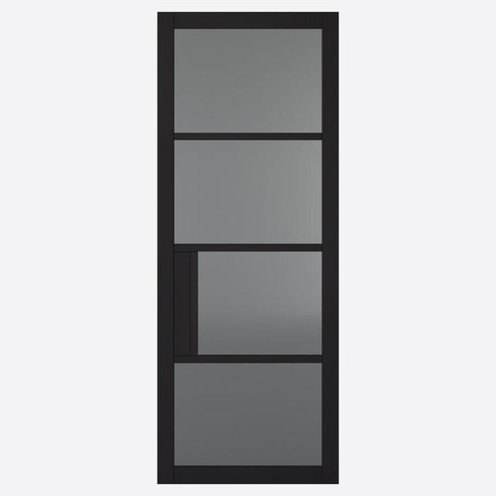 Black Chelsea 4L Tinted Internal Doors Home Centre Direct 