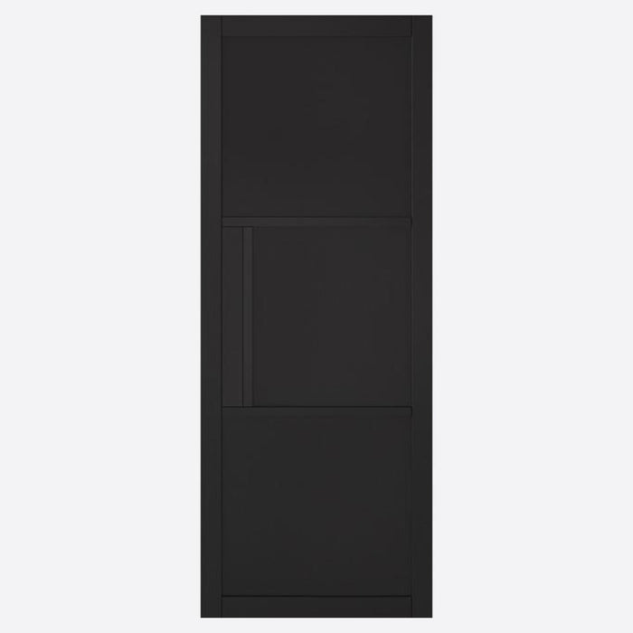 Black Tribeca 3 Panel Door Internal Doors Home Centre Direct 