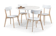 Blanco Round White Pedestal Table Dining Tables Julian Bowen V2 