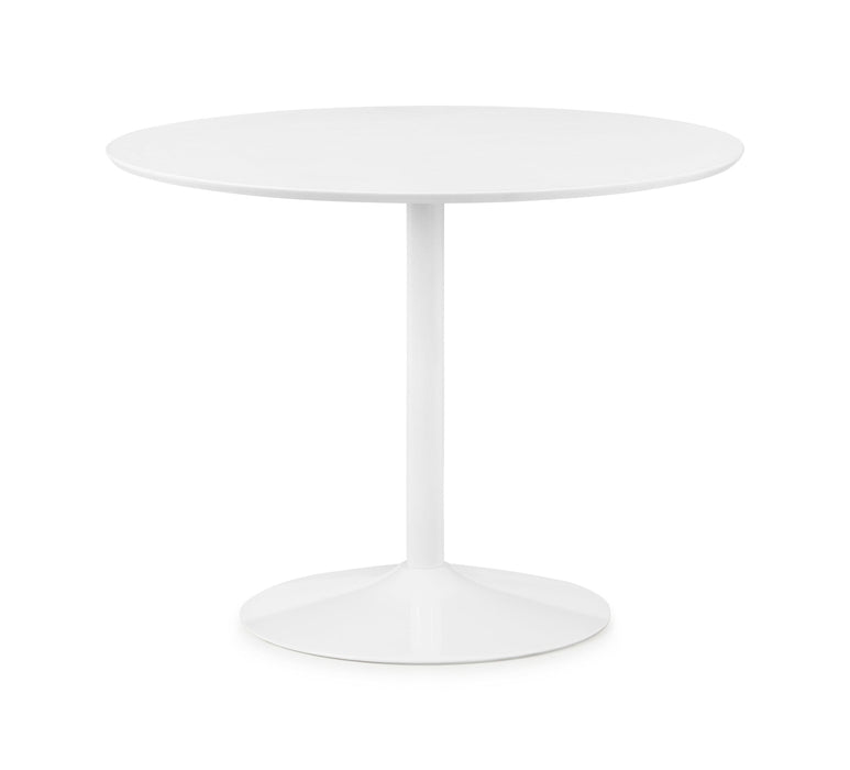 Blanco Round White Pedestal Table Dining Tables Julian Bowen V2 