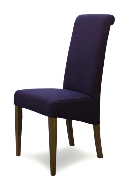 Italia Purple Fabric Chair Dining Chair GBH 