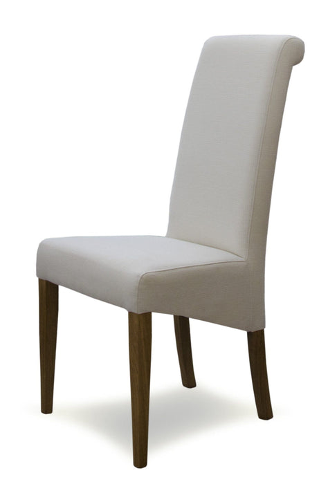 Italia Ivory Fabric Chair Dining Chair GBH 