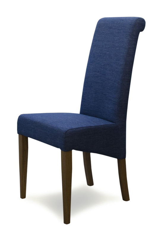 Italia Denim Blue Fabric Chair Dining Chair GBH 