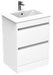 City 600mm 2 Drawer Floor Standing Unit White Supplier 141 