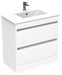 City 800mm 2 Drawer Floor Standing Unit White Supplier 141 