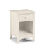 Cameo 1 Drawer Bedside - Stone White Bedside Tables Julian Bowen V2 