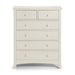 Cameo 4+2 Drawer Chest - Stone White Chest of Drawers Julian Bowen V2 