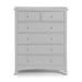 Cameo 4+2 Drawer Chest - Dove Grey Chest of Drawers Julian Bowen V2 