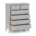 Cameo 4+2 Drawer Chest - Dove Grey Chest of Drawers Julian Bowen V2 